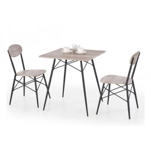 Zestaw KABIR kwadrat stół + 2 krzesła